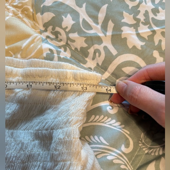 Free People White Beige Lace Crochet Crop Top Size Large - Picture 4 of 8